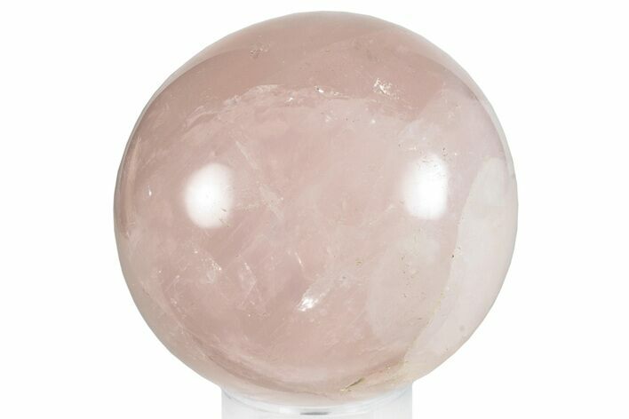 Polished Rose Quartz Sphere - Madagascar #260533